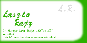 laszlo rajz business card